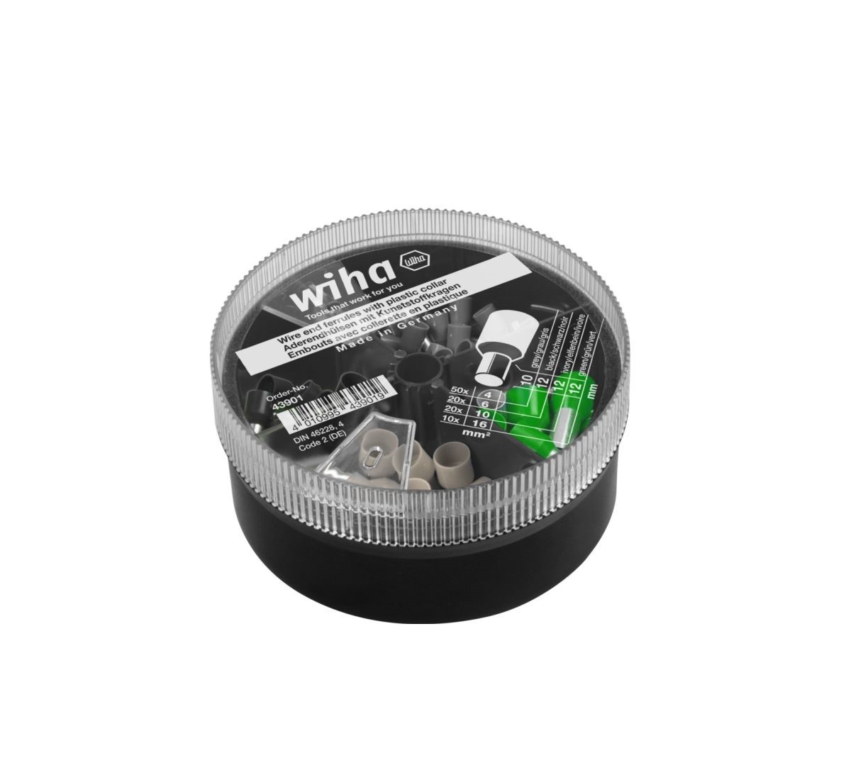 Bitssats Wiha W43901; 4-16 mm; 100 st.