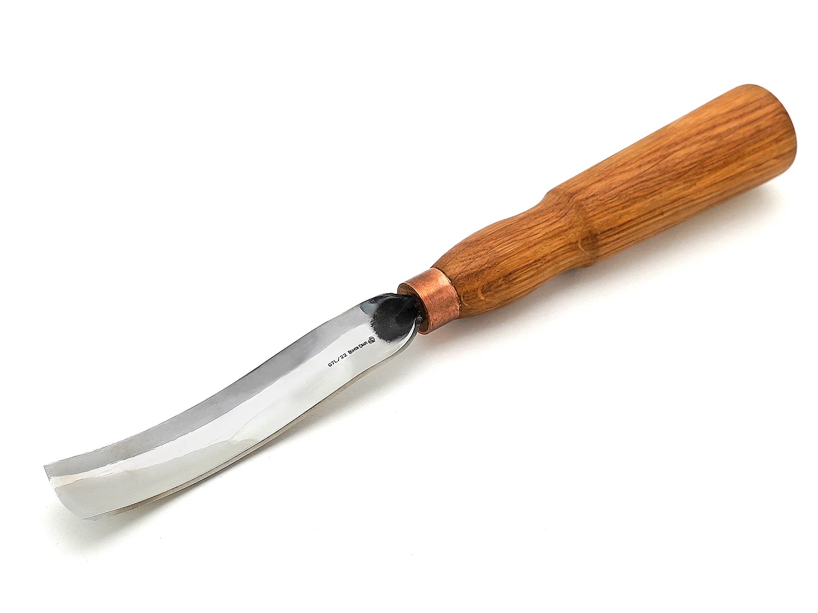 Halvrunt stämjärn BeaverCraft G7L/22; för träsnideri