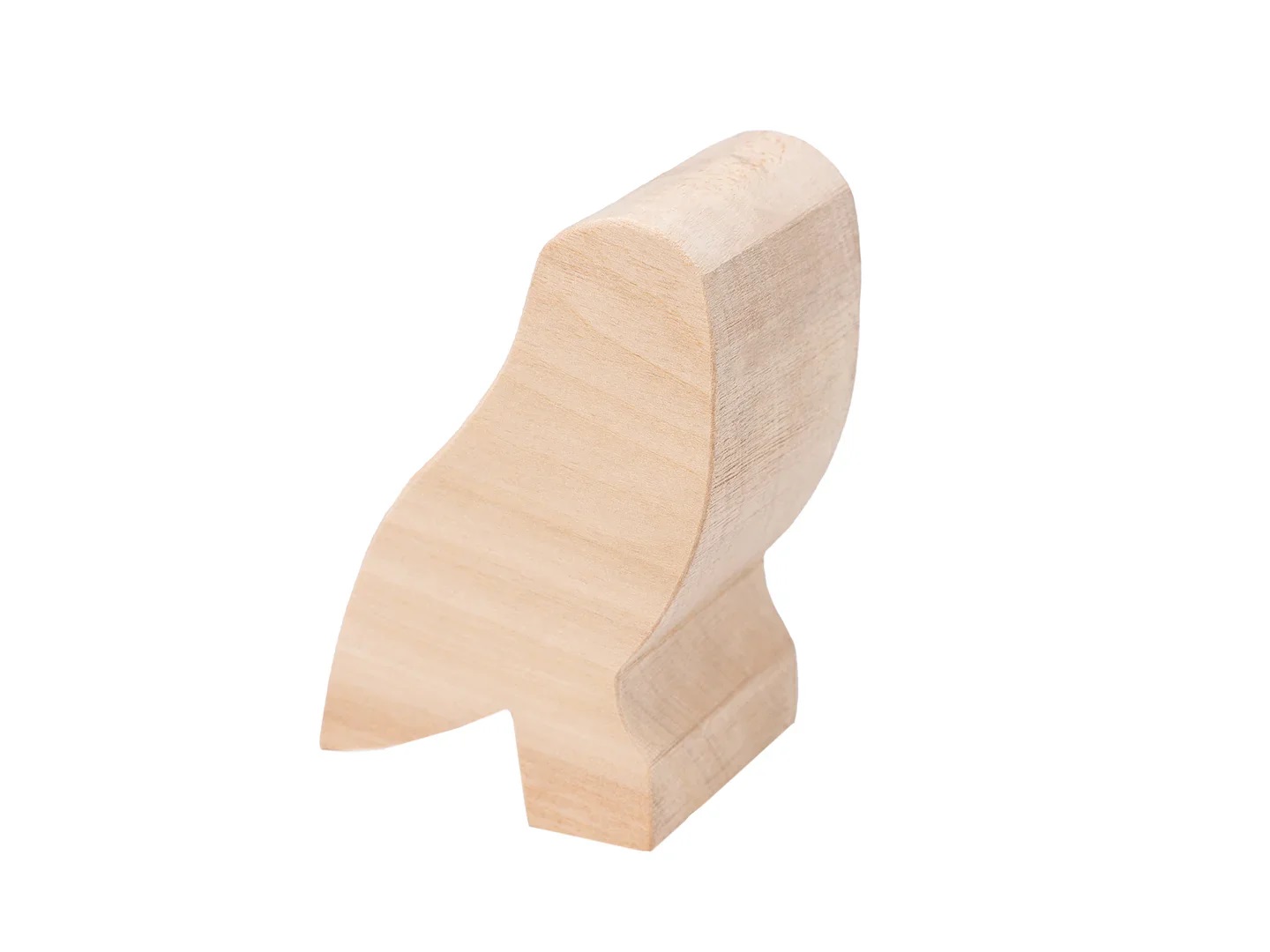Träskiva - mall BeaverCraft Bird Owl; 100x70x50 mm; för snidning