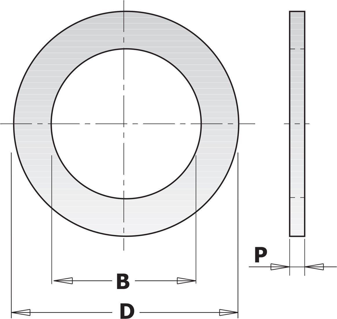 Reduktionsring CMT 299.405.00; 1,6x25,4x30 mm