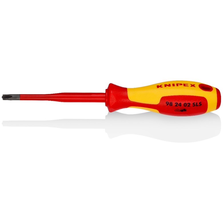 Skruvmejsel Knipex 982402SLS; SL/PH2; 100 mm; kryss, spår