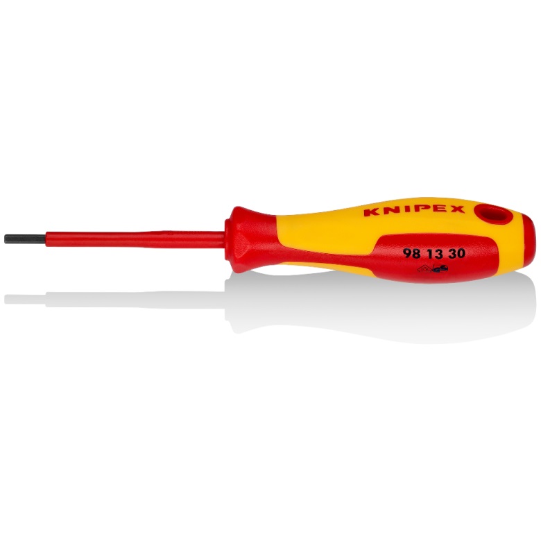 Skruvmejsel Knipex 981330; HEX3; 75 mm; sexkant