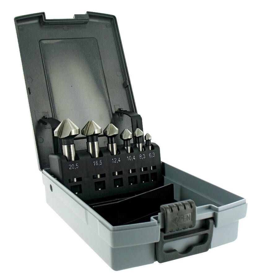Konförsänkarsats för metall Tivoly 10331670005; 6,3-20,5 mm; 6 st.