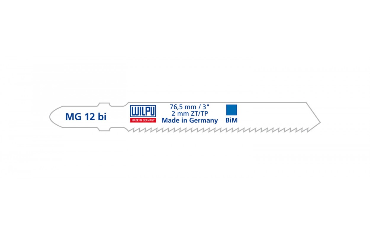 Sticksågsblad Wilpu MG 12 bi; 5 st.