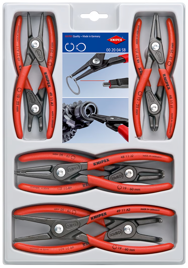 Tångset Knipex 002004SB; 8 st.
