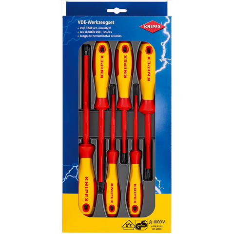 Skruvmejselsats Knipex 002012V01; 6 st.