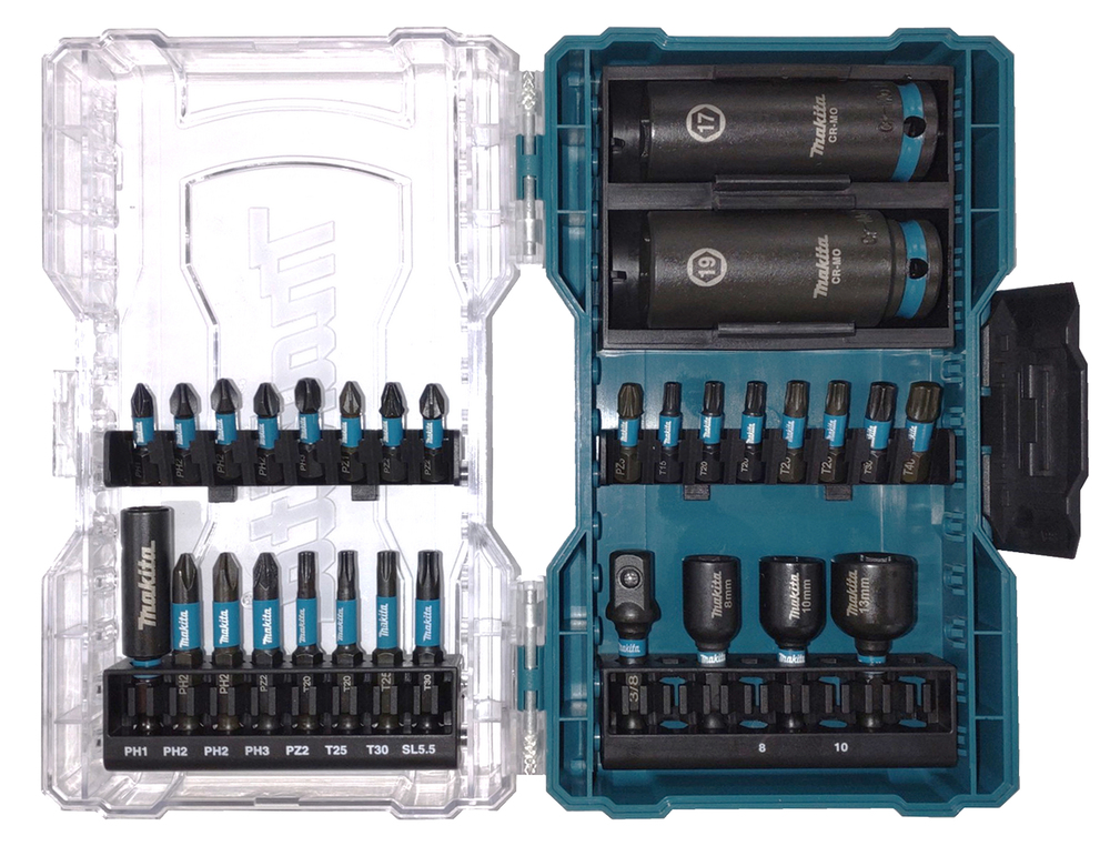 Bitssats för skruvmejsel Makita E-22903; 30 st.