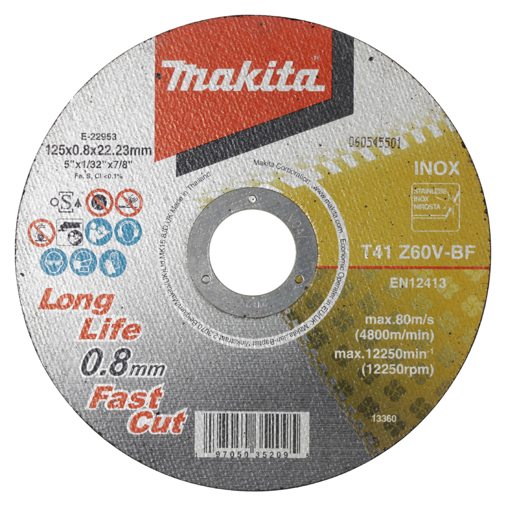Kapskiva Makita E-22953; 125x0,8mm