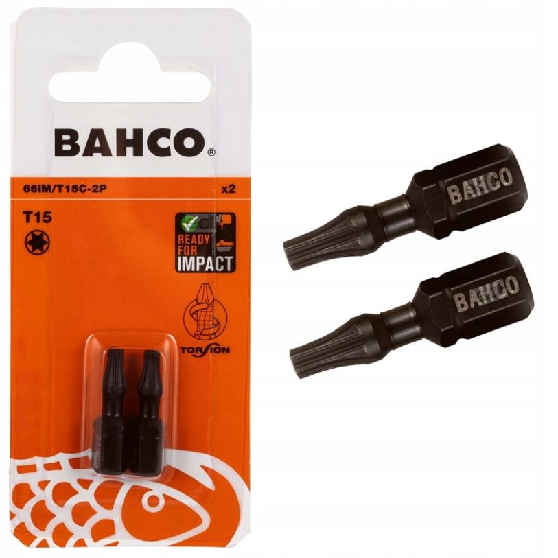 Impulsvridmunstycke Bahco 66IM/T15C-10P; T15; 10 st.