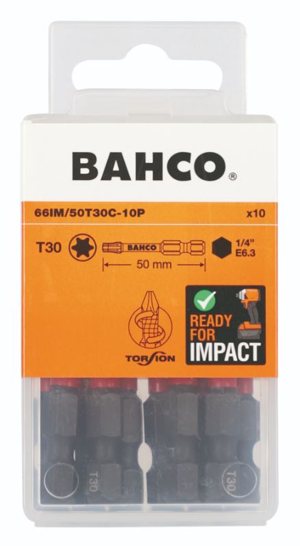 Impulsvridmunstycke Bahco 66IM/50T30C-10P; T30; 50 mm; 10 st.