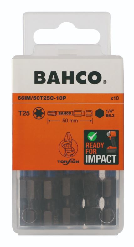 Impulsvridmunstycke Bahco 66IM/50T25C-10P; T25; 50 mm; 10 st.