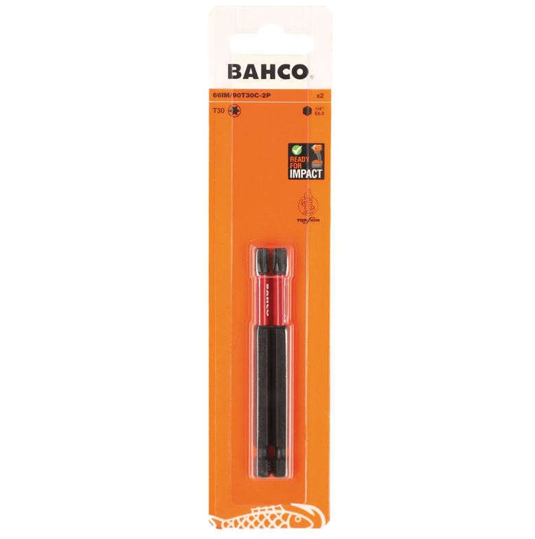 Impulsvridmunstycke Bahco 66IM/90T30C-2P; T30; 90 mm; 2 st.