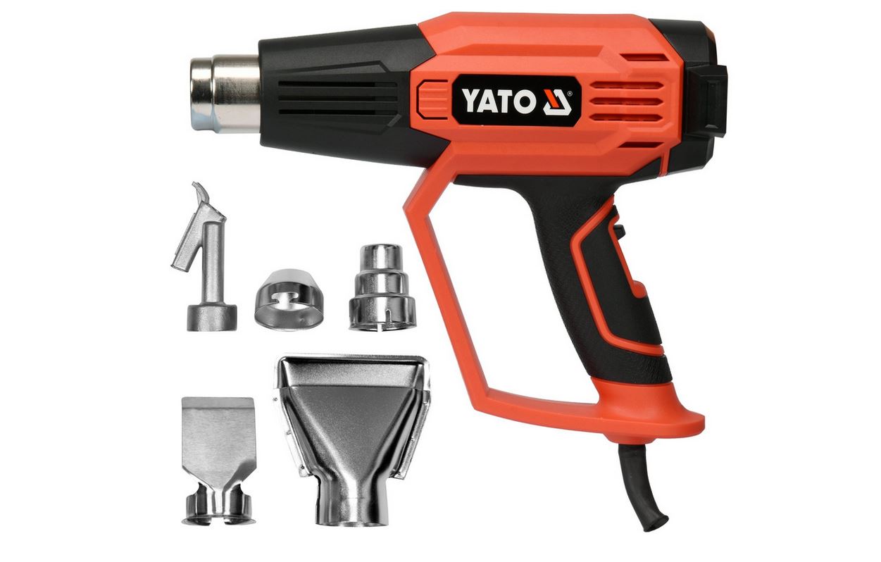 Varmluftpistol Yato YT-82295; 2000 W + tillbehör