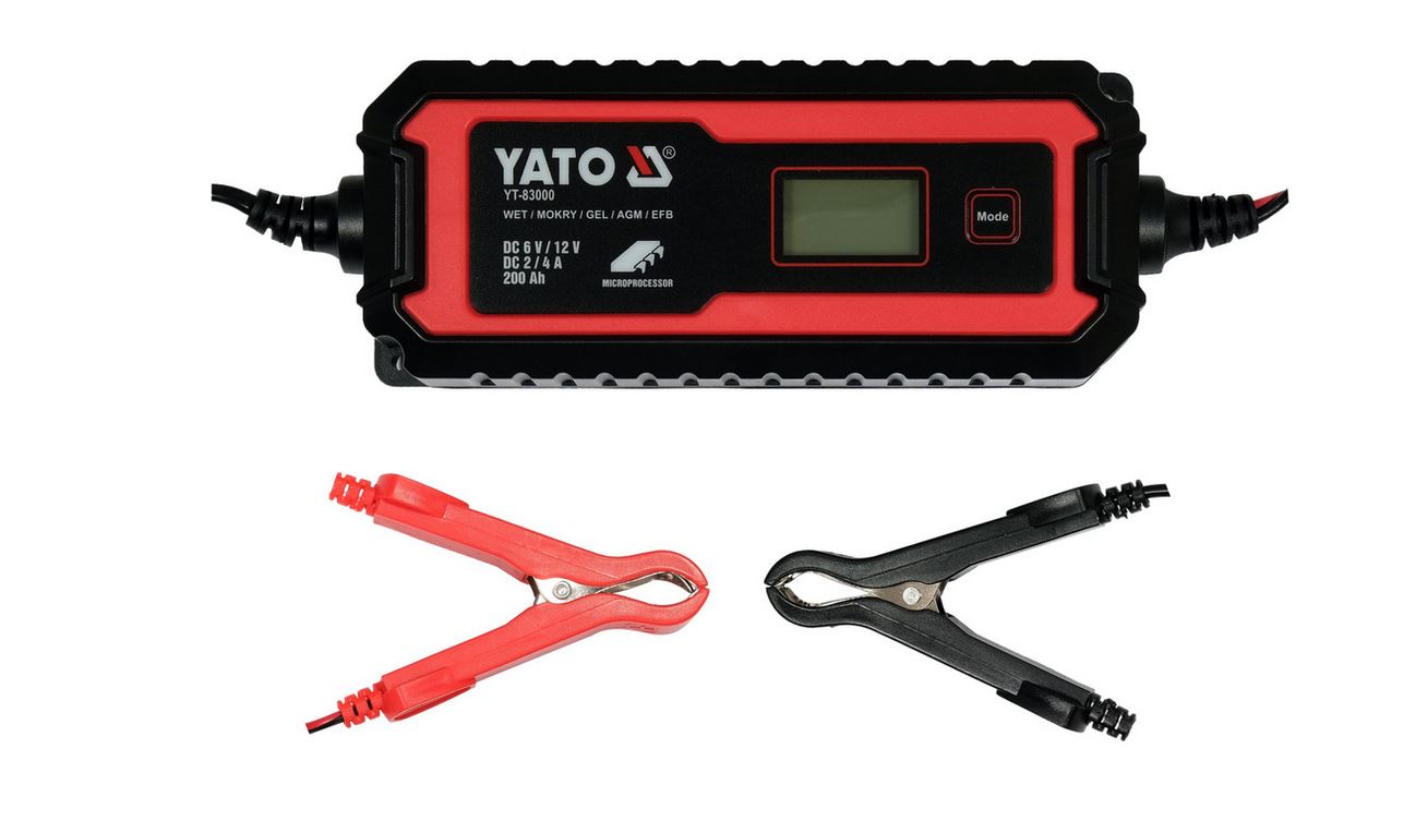 Batteriladdare för bilar Yato YT-83000; 6 V/12 V; 5-200 Ah