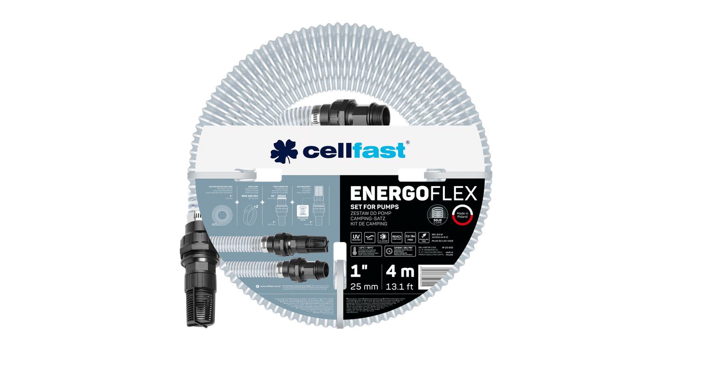 Sugslang för vattenpumpar Cellfast 23-650; 1''; 4 m