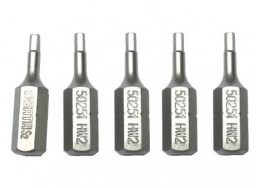 Bits spår Sata S59254; 1/4''; 4 mm; 5 st.