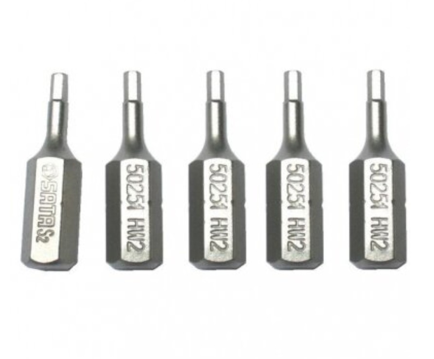 Bits spår Sata S59253; 1/4''; 3 mm; 5 st.