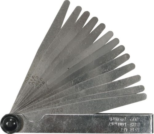 Mellanrumsmätare Condor Werkzeug C0171; 0,05-1,00 mm; 13 st.