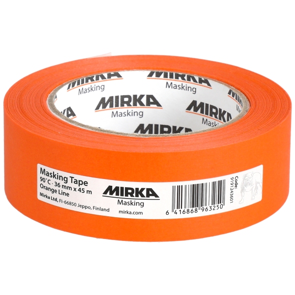 Målarband (för maskering) Mirka 9191243601; 36 mm; 45 m