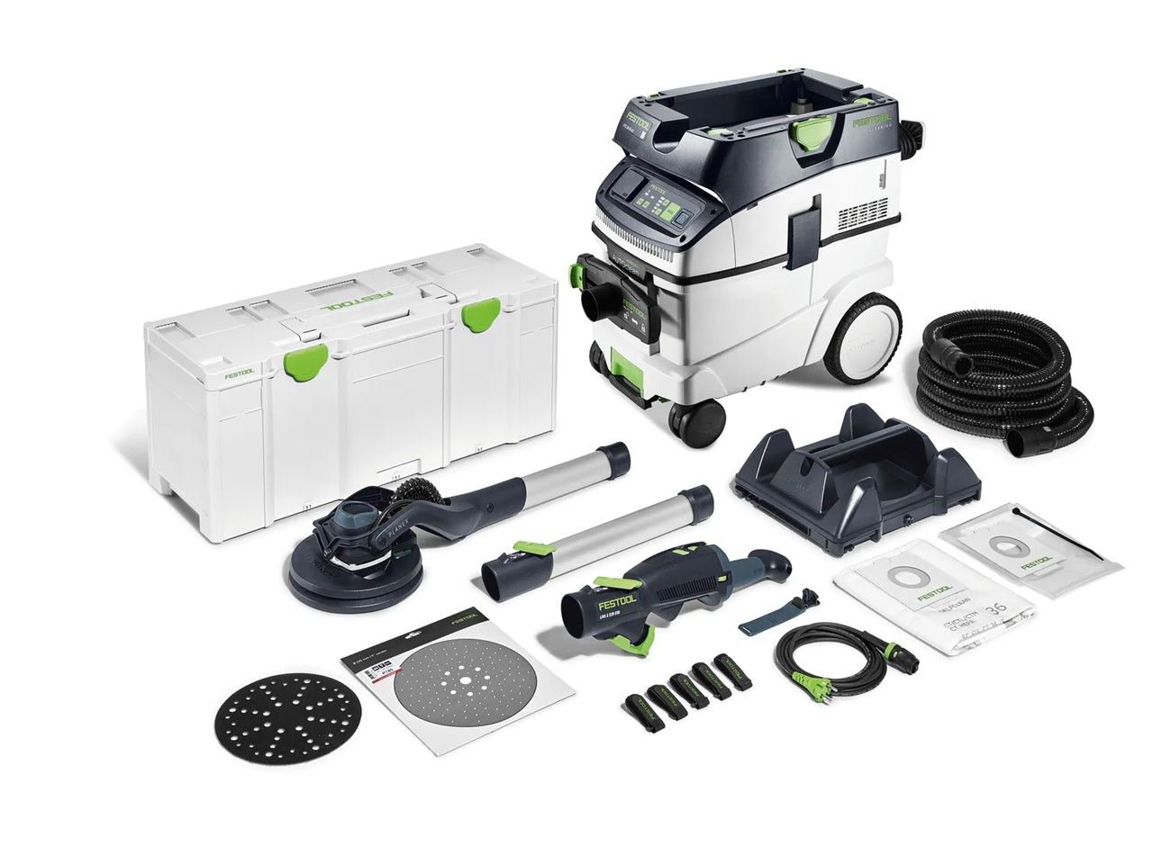 Långhalsslip Festool PLANEX LHS 2 225 EQI/CTL 36-Set