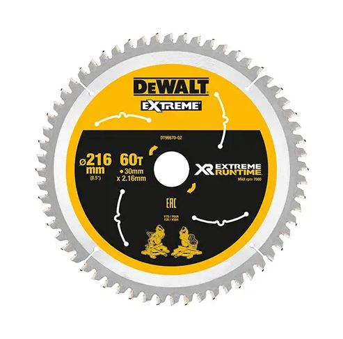Sågklinga DeWalt DT99570-QZ; 216x30 mm; Z60