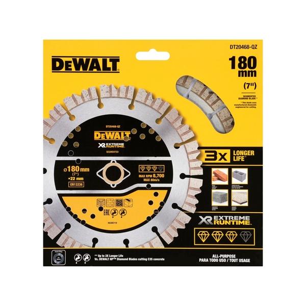 Diamantkapskiva DeWalt DT20468-QZ; 180x22,23 mm