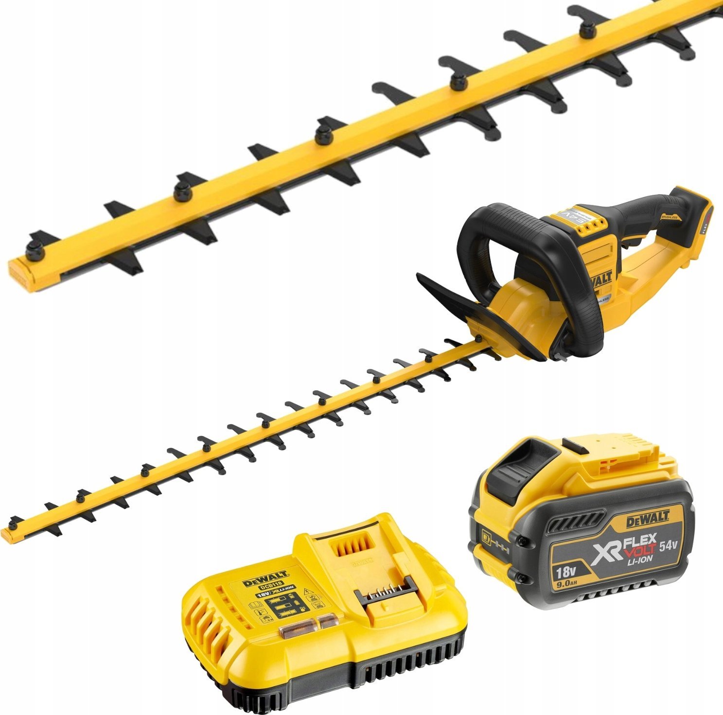 Busksax DeWalt DCMHT573X1-QW; 54 V; 65 cm; 1x9,0 Ah batt.