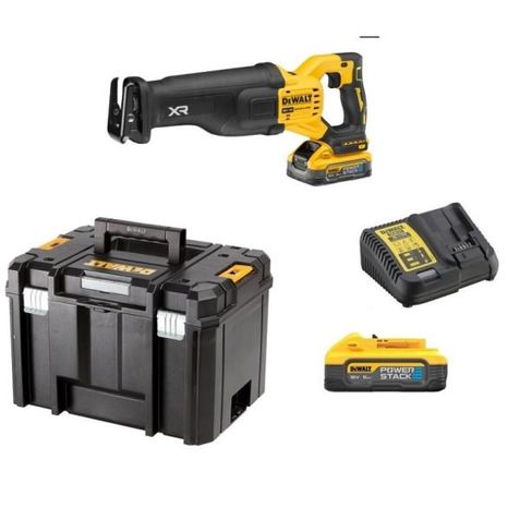 Batteridriven tigersåg DeWalt DCS386H2T-QW; 18 V; 2x5,0 Ah batt.