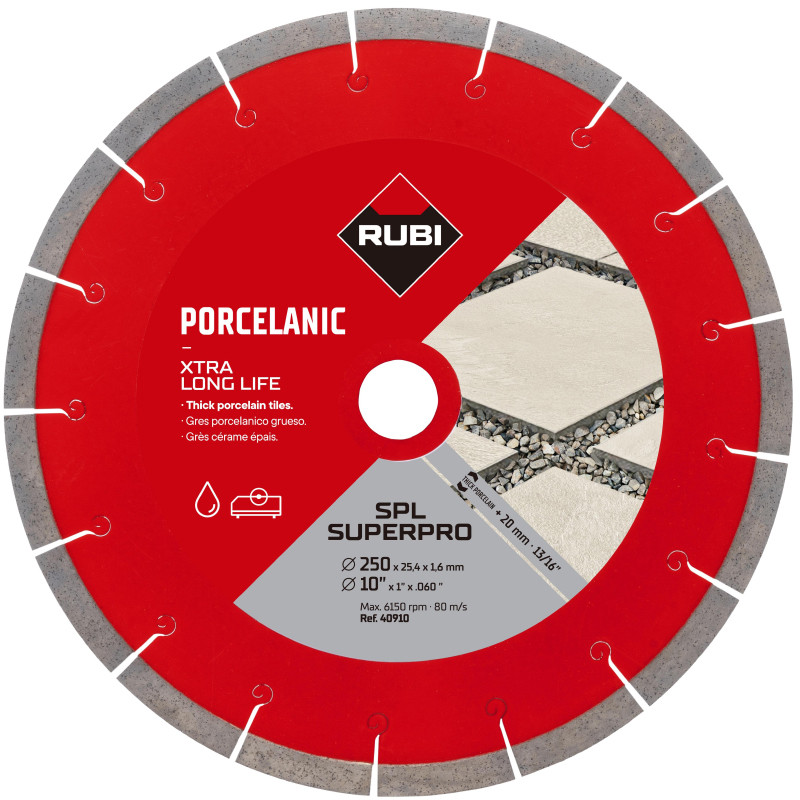 Diamantkapskiva Rubi SPL 250 EXT SUPERPRO; 250 mm
