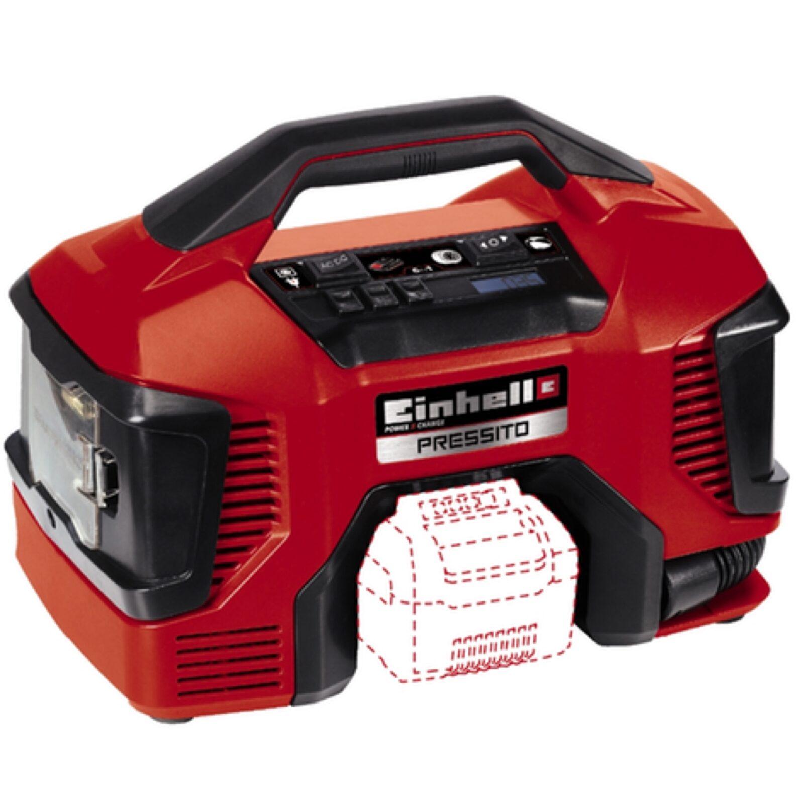 Kompressor Einhell 4020460; 18 V; 230 V (utan batteri och laddare)