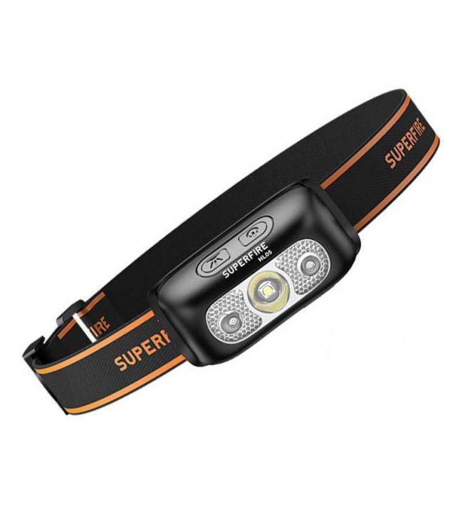 Pannlampa SUPERFIRE-HL05-E; LED; 120 lm
