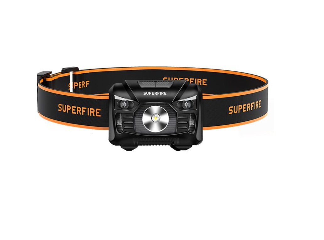 Pannlampa SUPERFIRE-HL06; LED; 500 lm; 1x1,2 Ah batt.