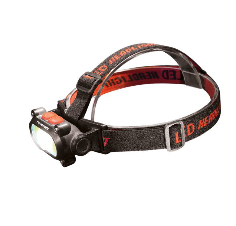 Pannlampa Tiross TS-1963; LED; 120/200 lm; 1x1,2 Ah batt.