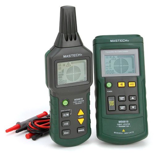 Kabel- och metalldetektor Mastech MS6818