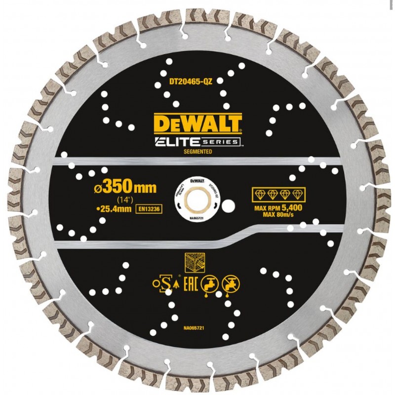 Diamantkapskiva DeWalt DT20465-QZ; 350x25,4 mm