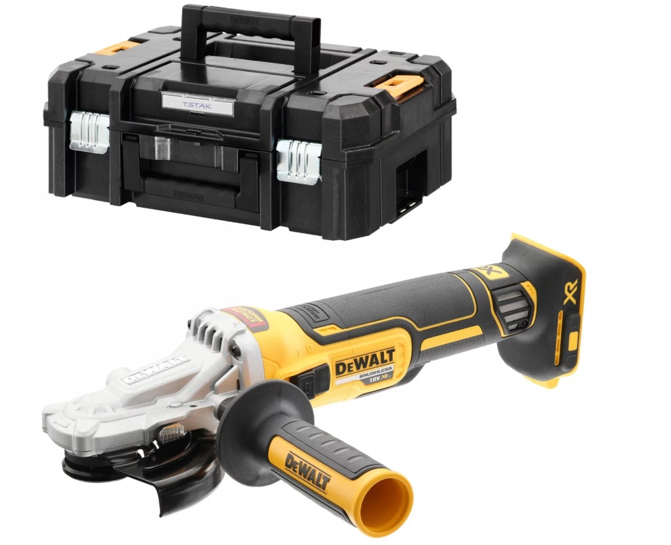 Vinkelslip DeWalt DCG405FNT-XJ; 125 mm; 18 V (utan batteri och laddare)