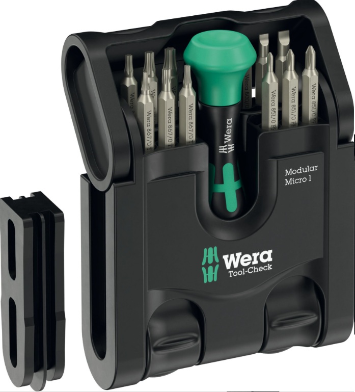 Bitssats för skruvmejsel Wera&nbsp;Modular Micro 1&nbsp;WE05049002001; 21 st.