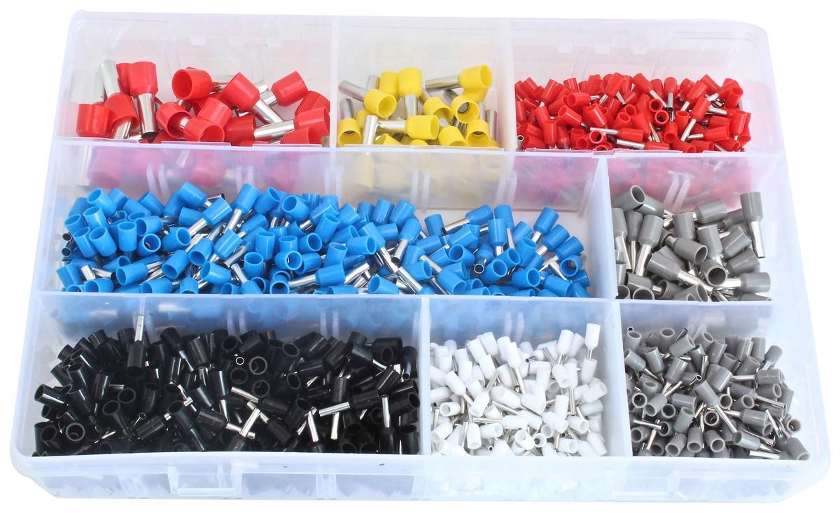 En uppsättning klämmor för kabelband ASTA A-ICT1200; 1200 st.