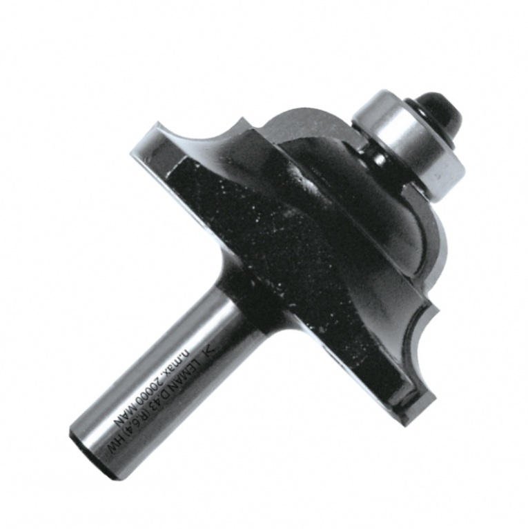 Kant- och hörnfräs LEMAN F4498-706-00; 43 mm; 8 mm