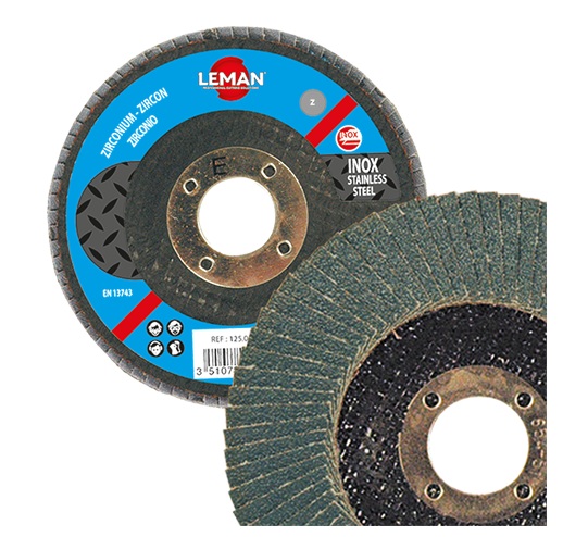Lamellrondeller LEMAN F125.080Z; 125 mm; P80