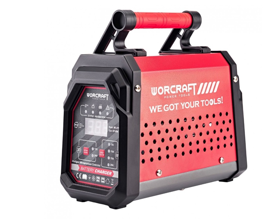 Laddare Worcraft BC219; 12/24 V; 10-300 Ah