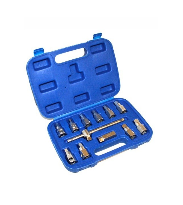 Hylsnyckelsats SATRA S-12ODP; 12 st.