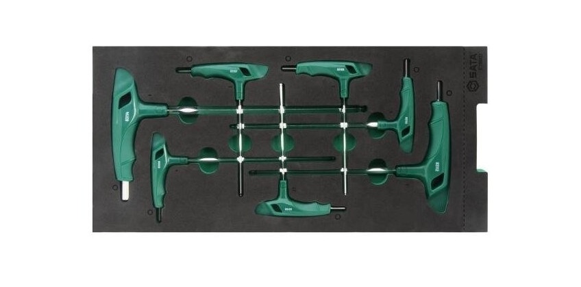 Insexnycklar Sata ST09922G; 2,0-8,0 mm; 7 st.