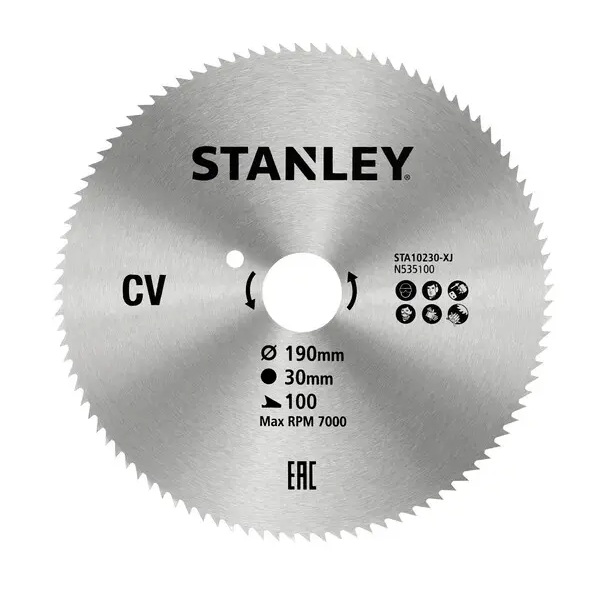 Sågklinga för trä Stanley STA10230-XJ; 190x30 mm