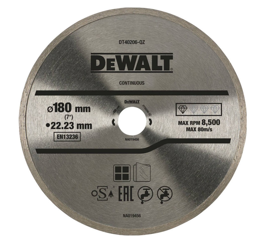 Diamantkapskiva DeWalt DT40206-QZ; 180x22,23 mm