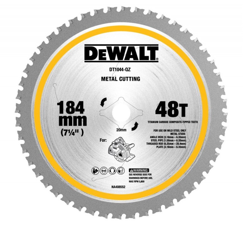 Sågklinga för trä DeWalt DT1044-QZ; 184x20x1,6 mm