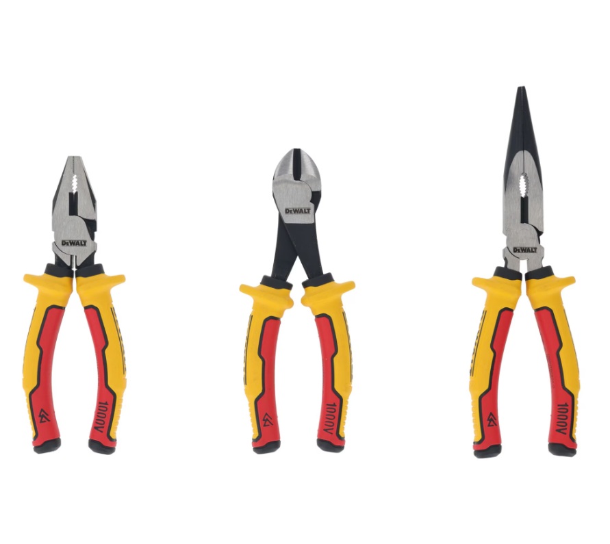 Sats av isolerade tänger DeWalt DWHT82811-0; 3 st.