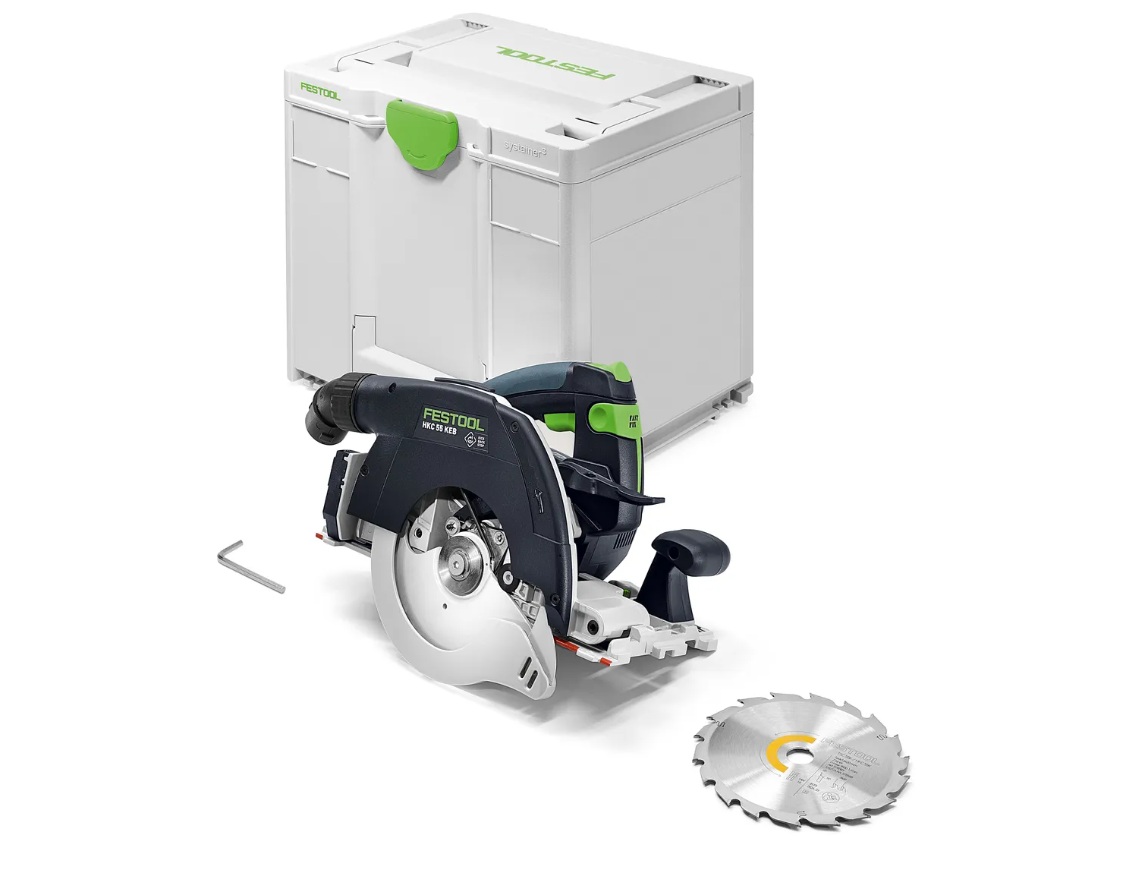 Batteridriven cirkelsåg Festool HKC 55 KEB-Basic; 18 V (utan batteri och laddare)