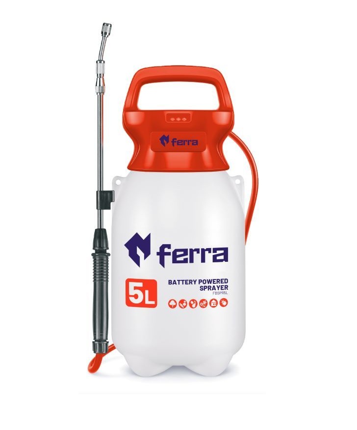 Batteridriven spruta Ferra FR-BSPR5; 5 l; 5 V; 1x2,0 Ah batt.