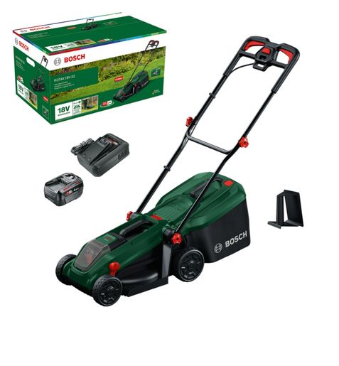 Batteridriven gräsklippare Bosch ROTAK18V-32; 18 V; 1x4,0 Ah batt.
